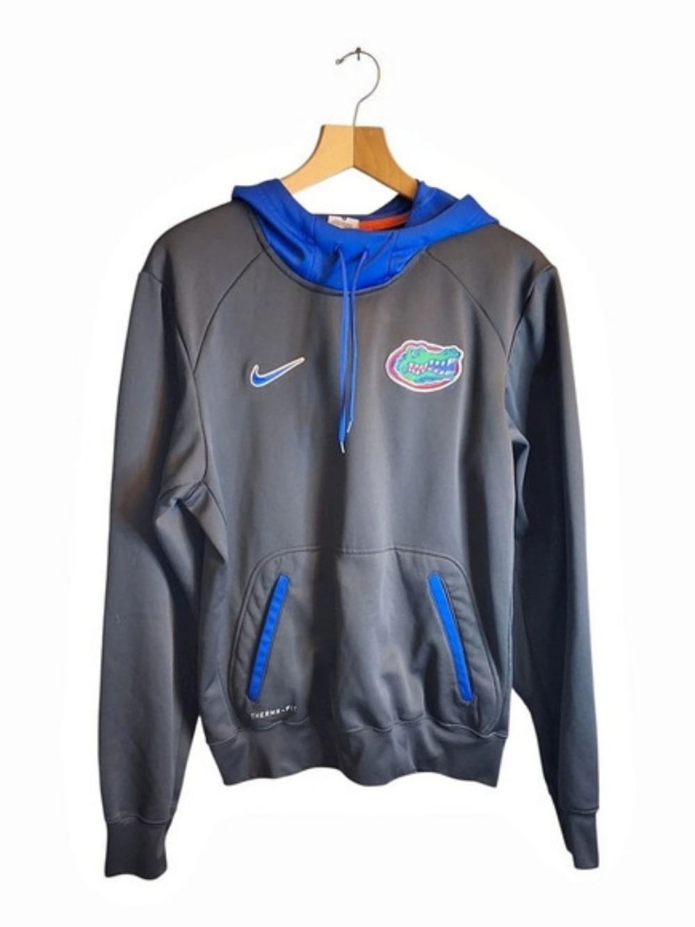 Nike Florida Gators Therma-FIT Hoodie Black & Blue Small
